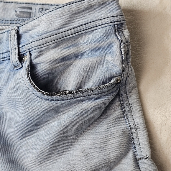 G-Star Raw Denim Jeans Light Wash Revend Super Slim Size 34 Men’s - Picture 4 of 16